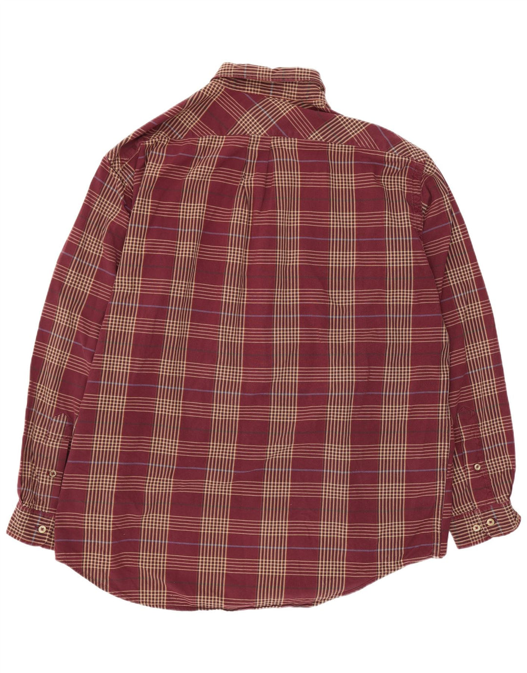 Camicia da uomo Marlboro Classics 2XL Cotone a quadri bordeaux