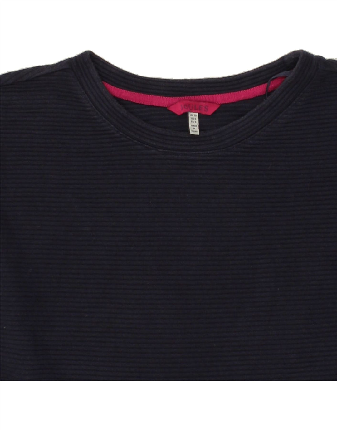 JOULES Womens Oversized Sweatshirt Jumper UK 10 Small Navy Blue Cotton Vintage Joules and Second-Hand Joules from Messina Hembry 