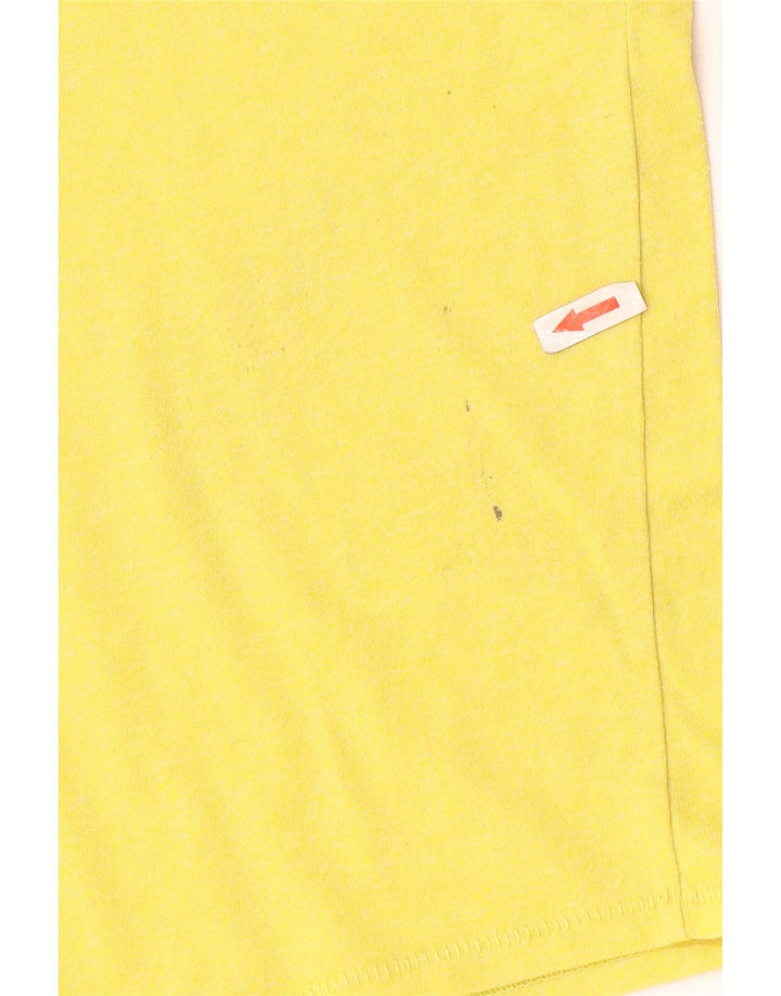 T-shirt da uomo Tommy Hilfiger Top in cotone giallo medio