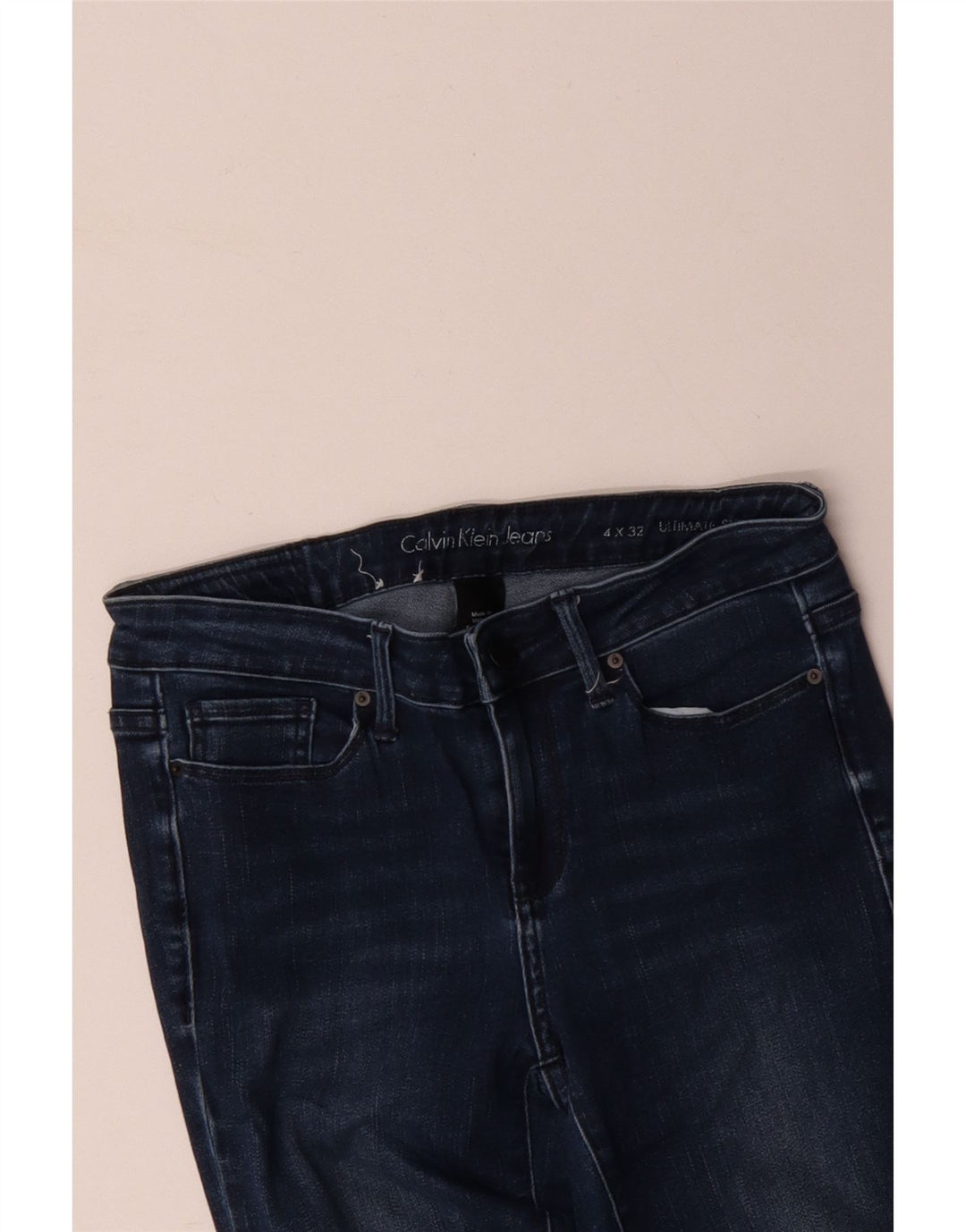 CALVIN KLEIN Jeans skinny da donna W32 L32 Blu cotone