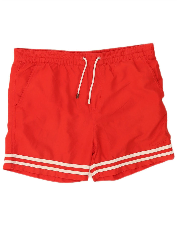 Pantaloncini da bagno da uomo Pierre Cardin piccoli in poliestere rosso