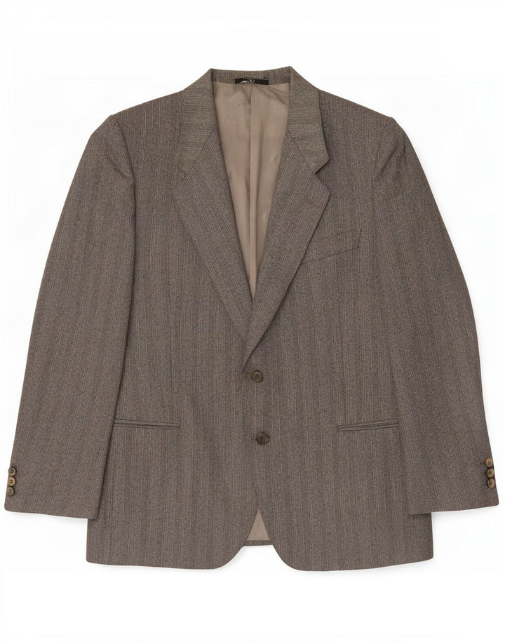 Giacca blazer da uomo a 2 bottoni Valentino UK 38 grigio medio a spina di pesce