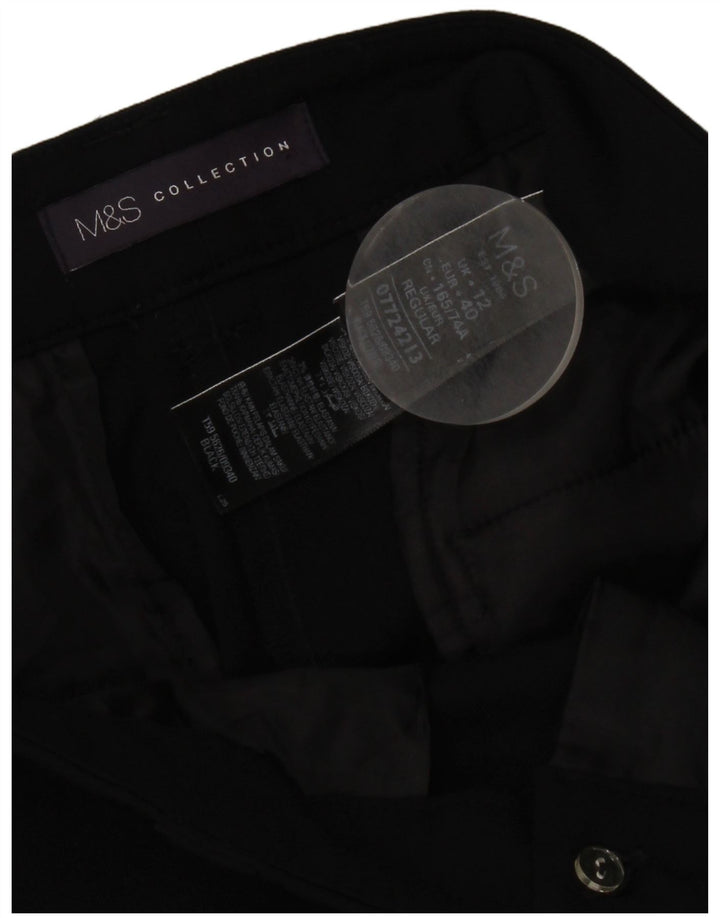 Pantaloni chino da donna Marks & Spencer UK 12 medi W34 L29 neri