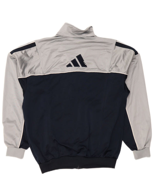Giacca da tuta da uomo ADIDAS UK 38/40 Medium Navy Blue Colourblock
