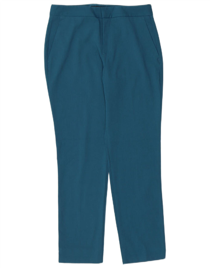Pantaloni chino slim da donna ZARA EU 34 2XS W24 L26 poliestere blu