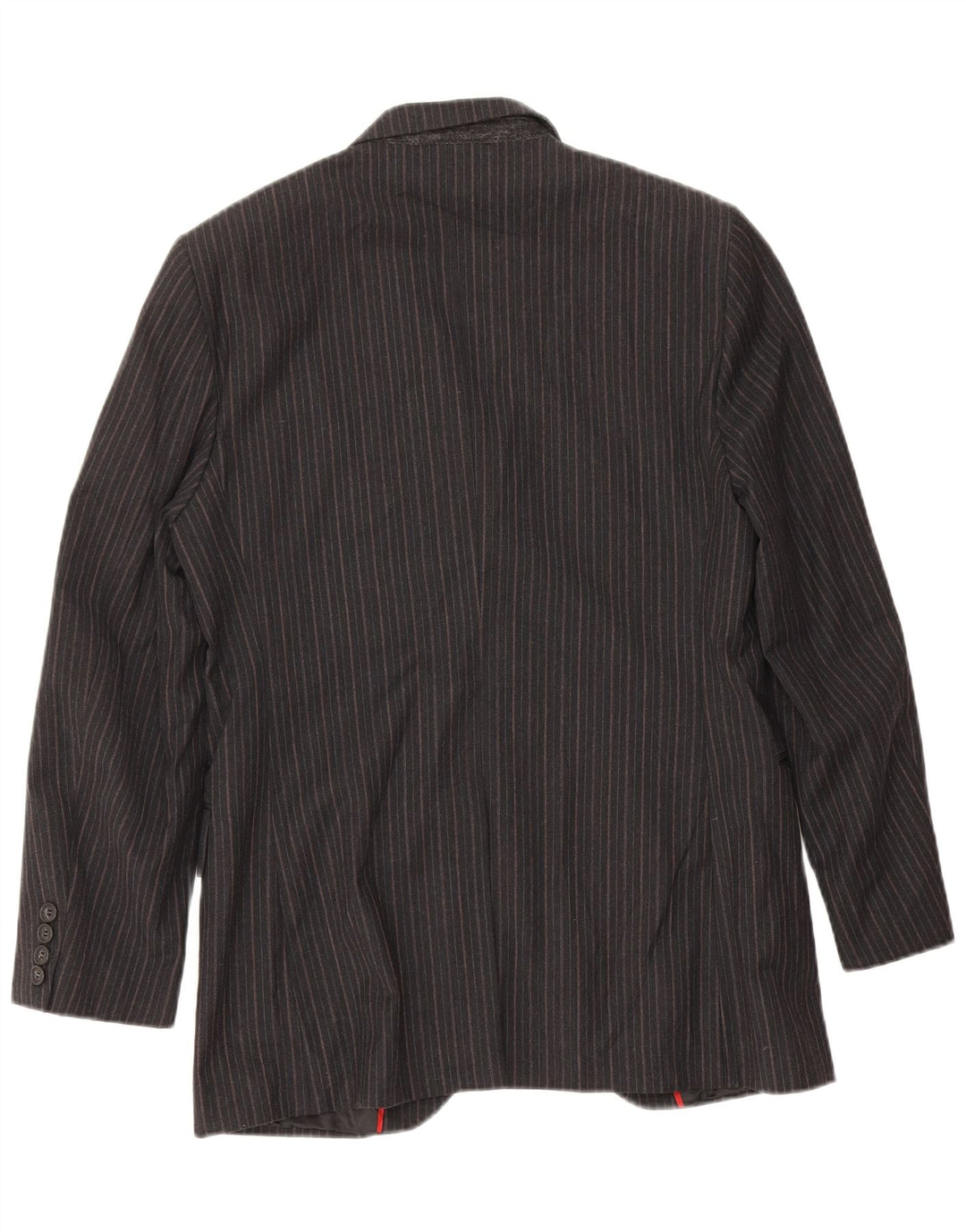 Giacca Blazer da Uomo a 3 Bottoni Sisley IT 46 Piccolo Cotone Gessato Grigio