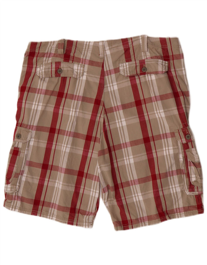 Pantaloncini cargo da uomo Lee W42 2XL cotone scozzese grigio