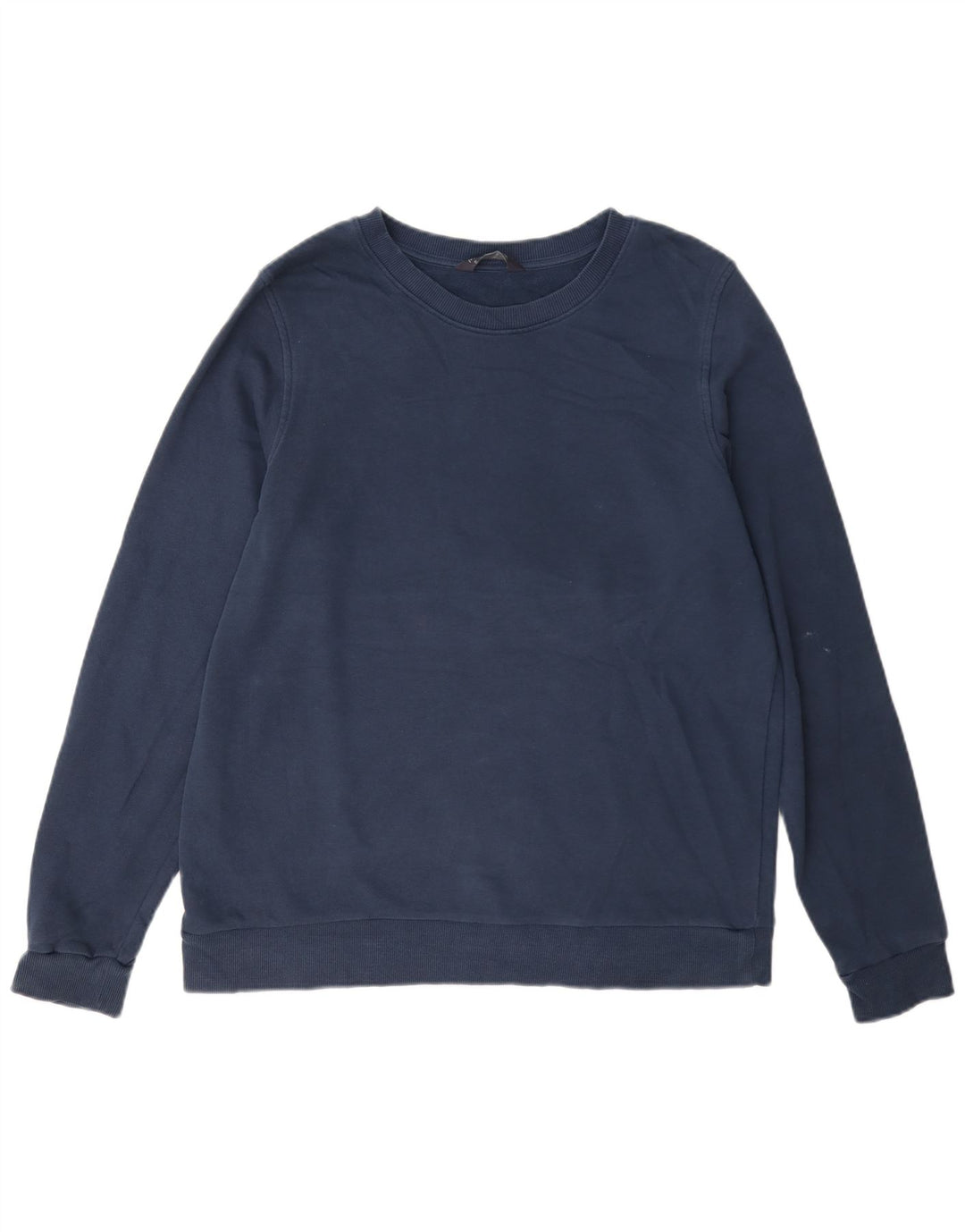 Felpa da donna Marks & Spencer UK 16 grande cotone blu navy