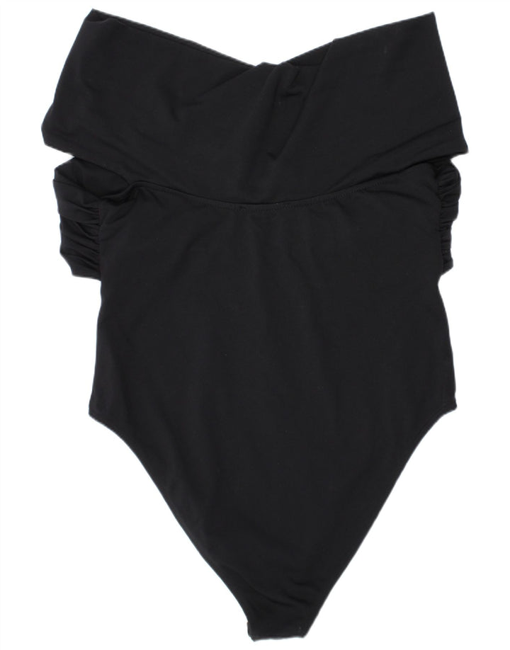Costume da bagno senza spalline da donna Zara grande nero in poliammide