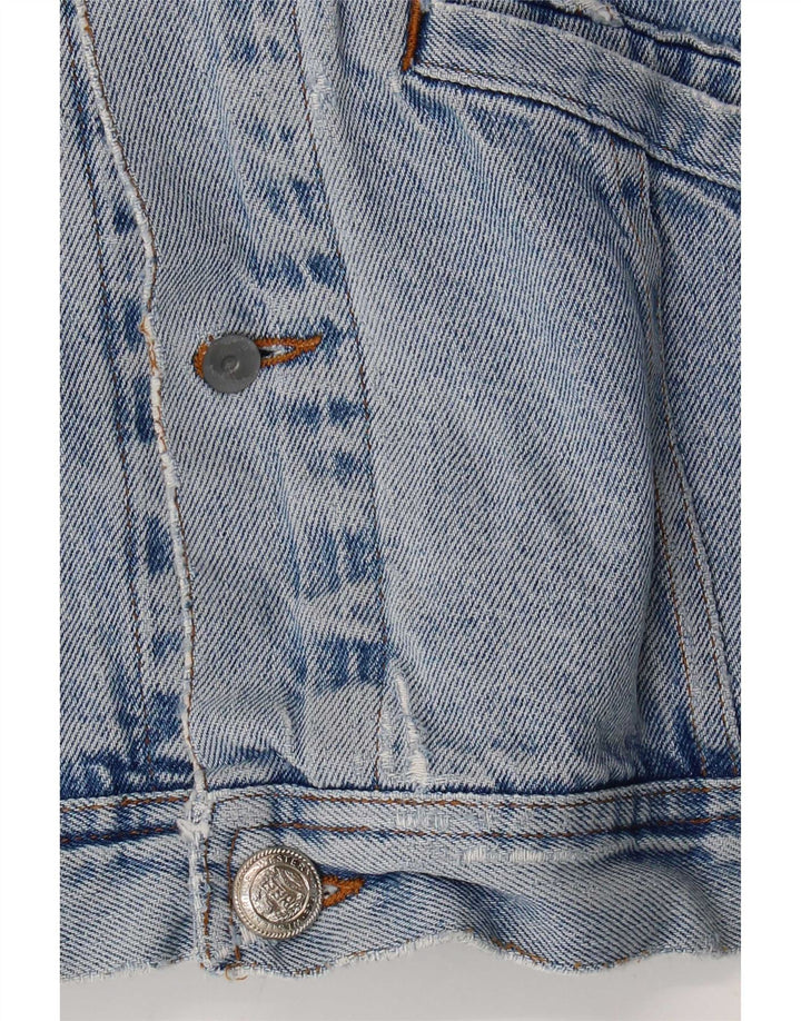Giacca da uomo in denim invecchiato Rifle UK 42 XL Blu