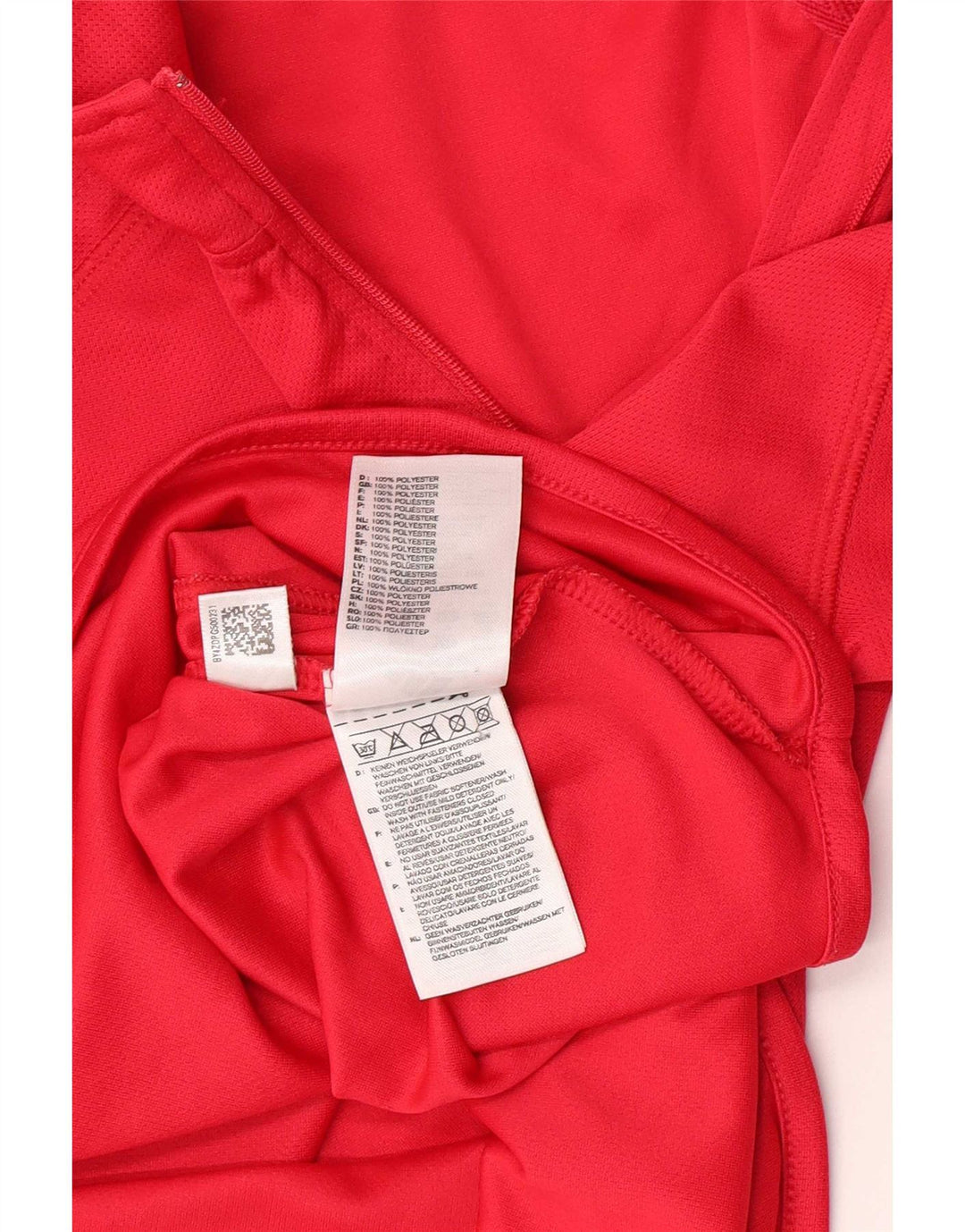 Adidas Donna Zip Neck Pullover Tuta Top UK 10 Small Rosa Poliestere