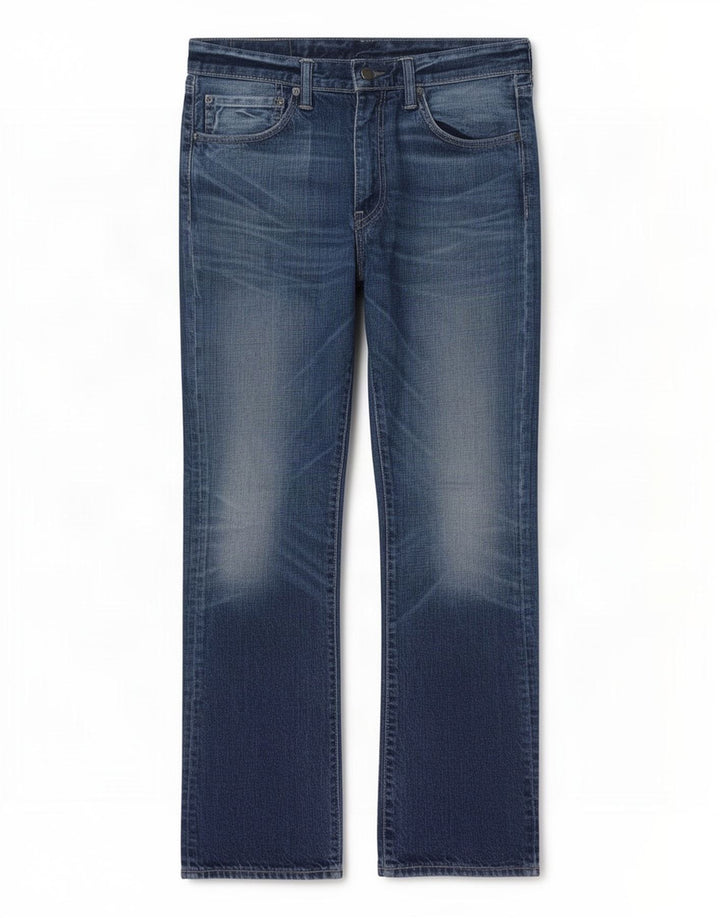 Levi's Uomo 527 Jeans Bootcut W34 L32 Cotone Blu