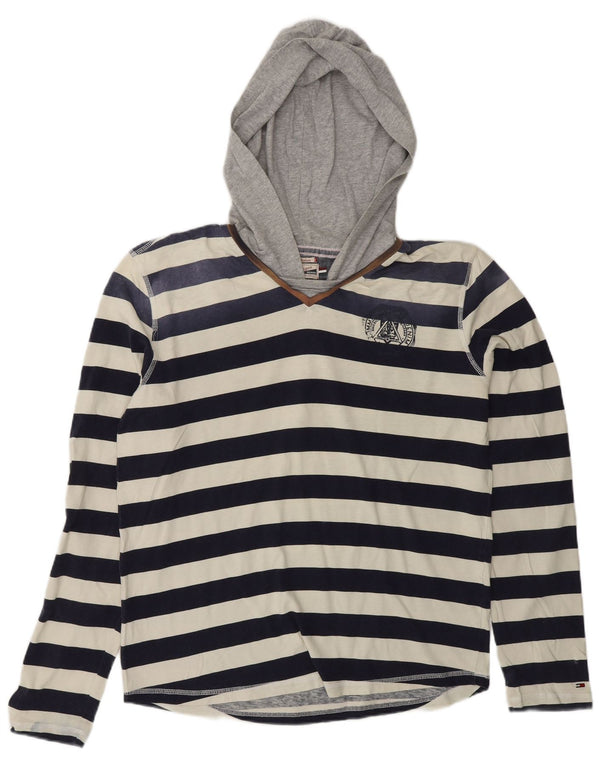 Tommy Hilfiger Top da uomo a maniche lunghe a righe nautiche multicolori medie