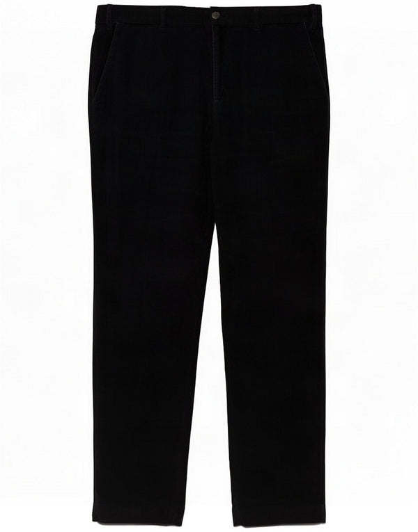 Marks & Spencer Pantaloni dritti da uomo in velluto a coste W42 L33 Blu navy Cotone