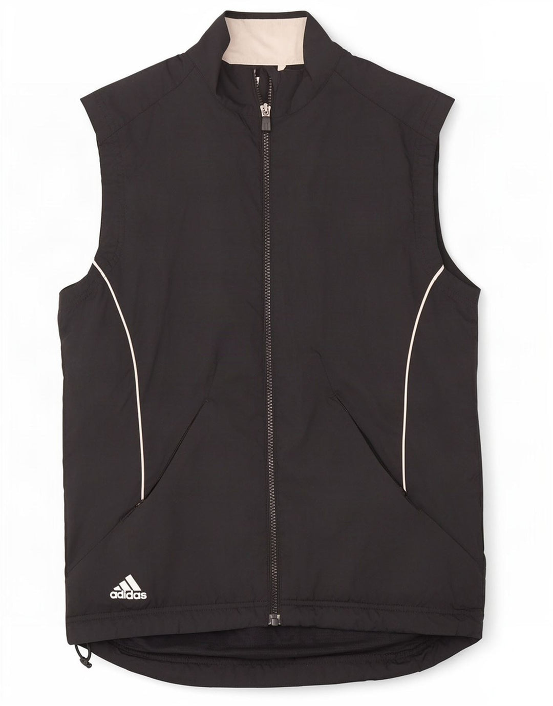 Giacca da ginnastica senza maniche Adidas Clima Proof da uomo piccola nera
