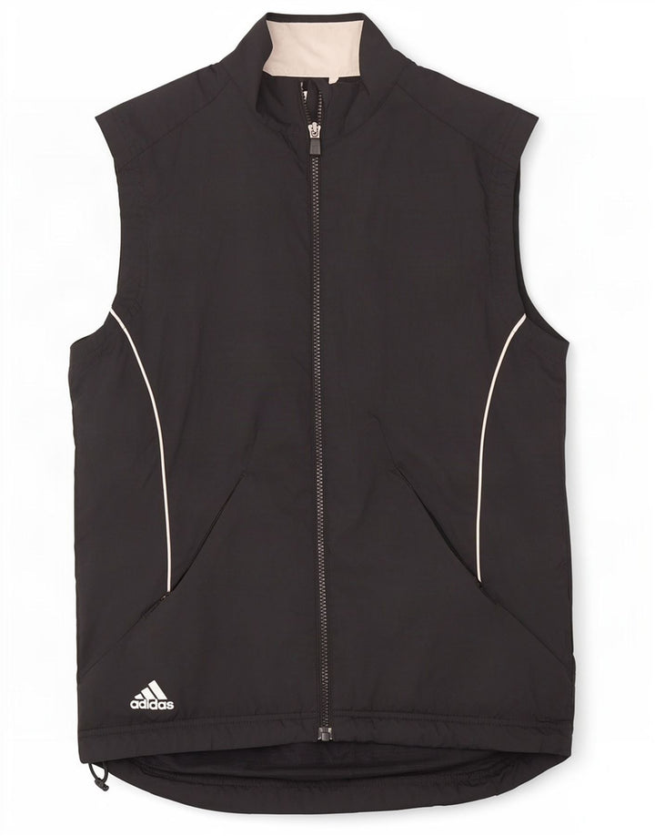 Giacca da ginnastica senza maniche Adidas Clima Proof da uomo piccola nera