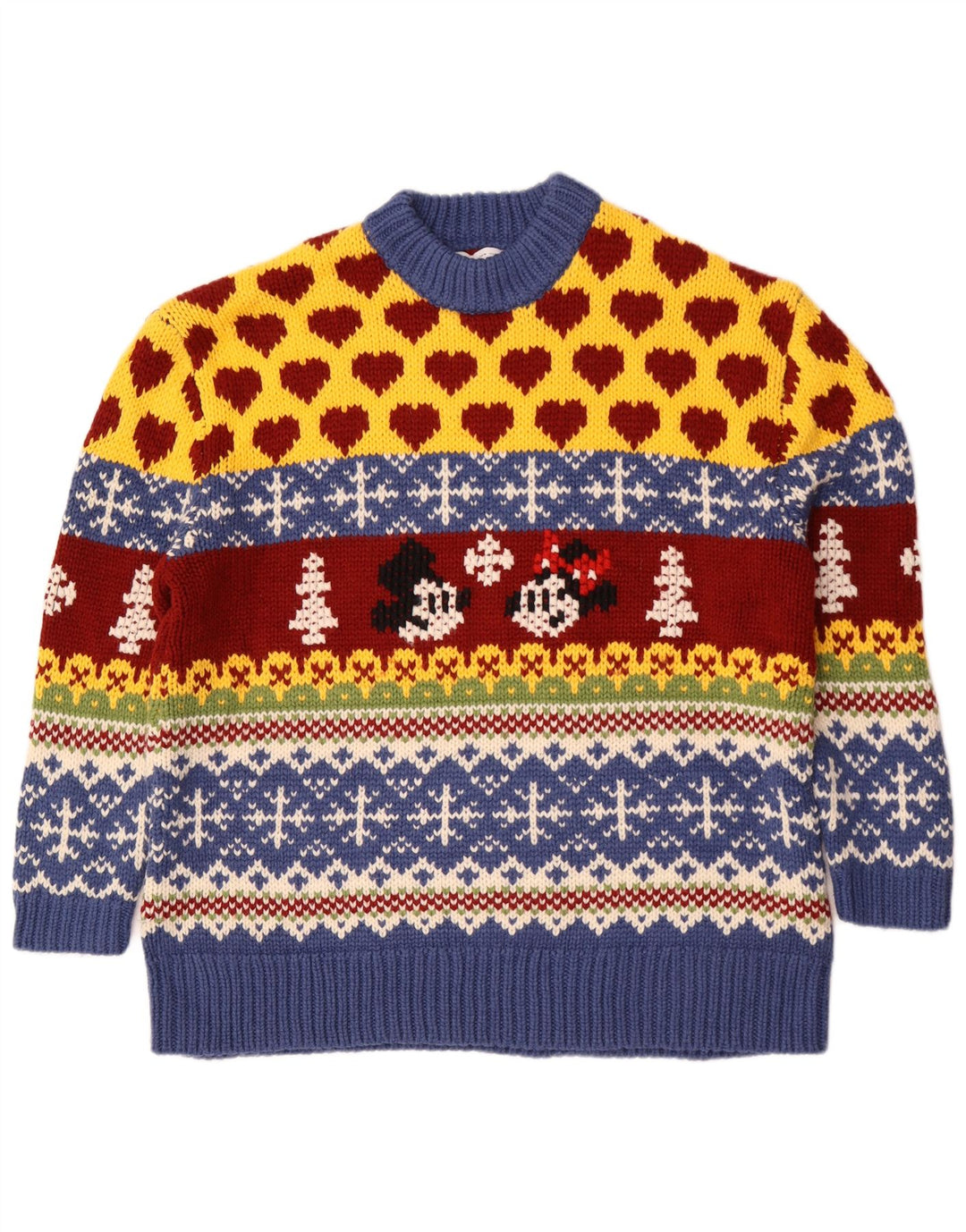 Zara Uomo Maglione Girocollo Topolino Medio Multicolore