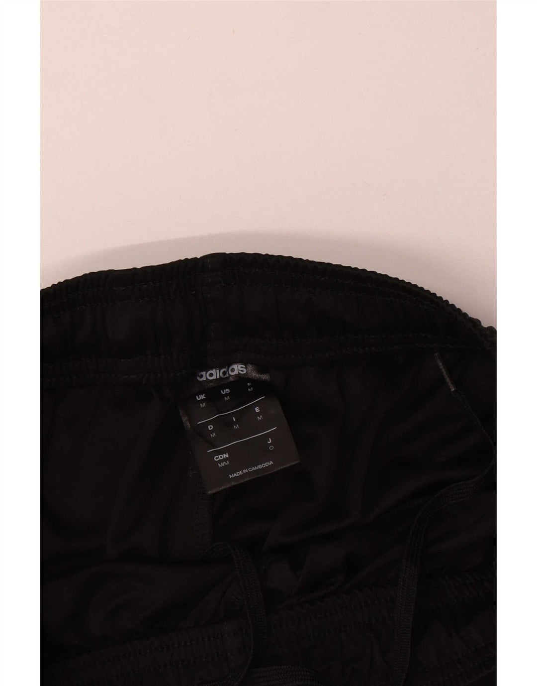 Pantaloncini sportivi da uomo Adidas medi neri in poliestere