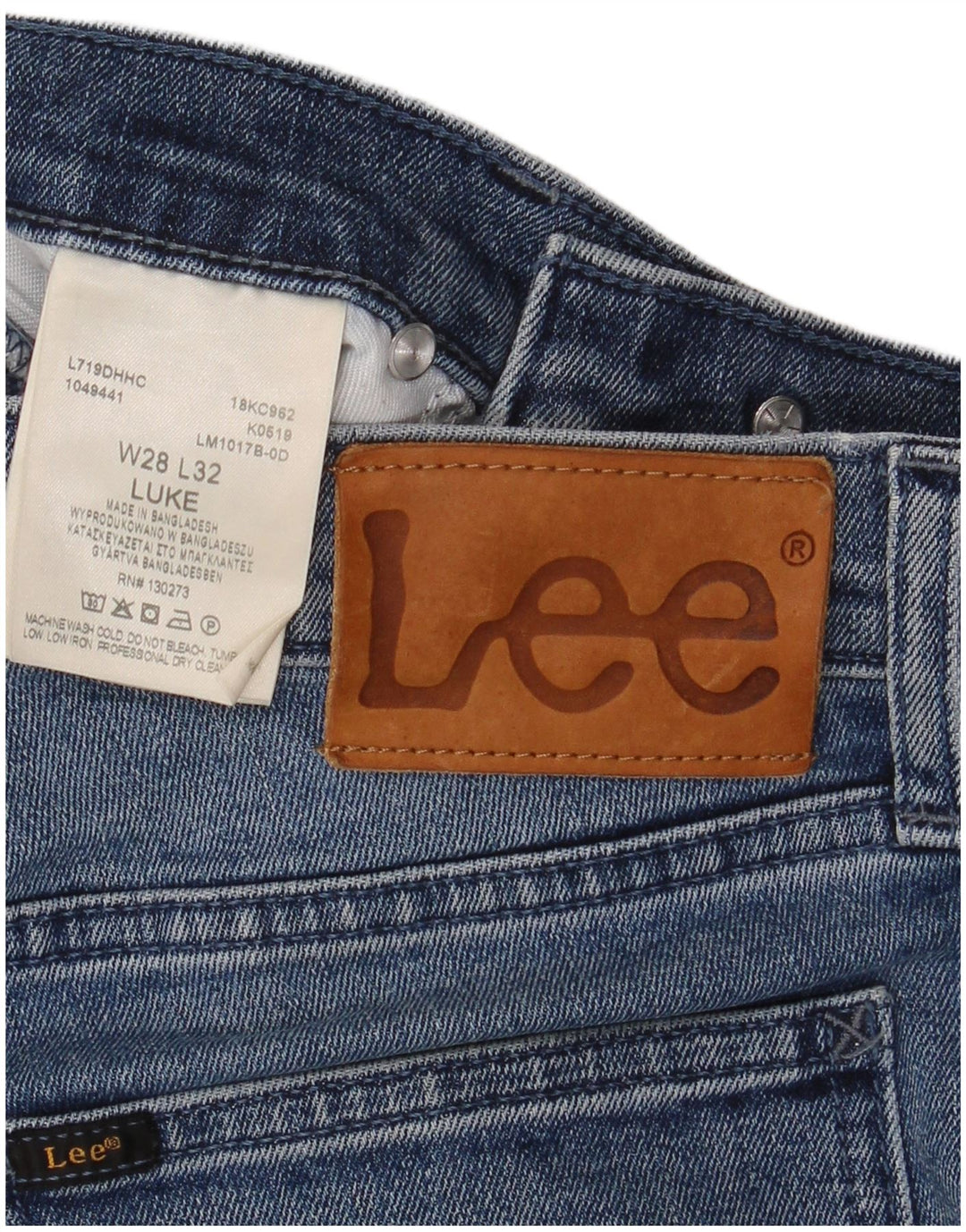 Jeans Lee Luke Slim da uomo W28 L32 in cotone blu