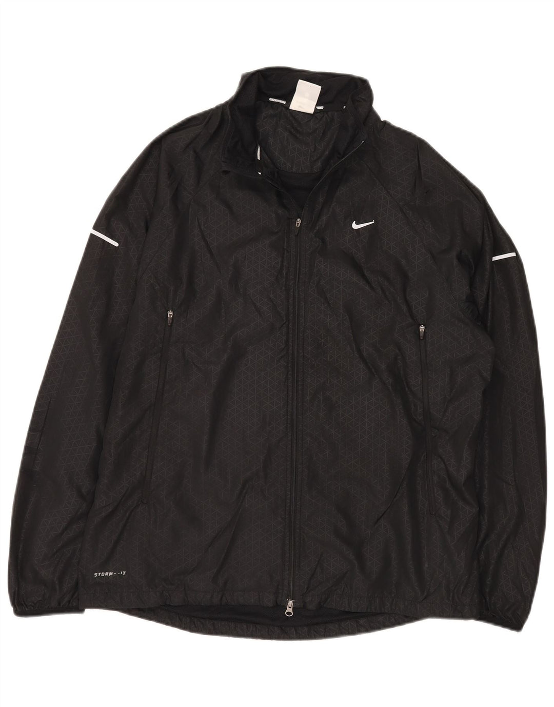 Giacca da tuta Nike Storm-Fit da uomo, grande, in poliestere geometrico nero