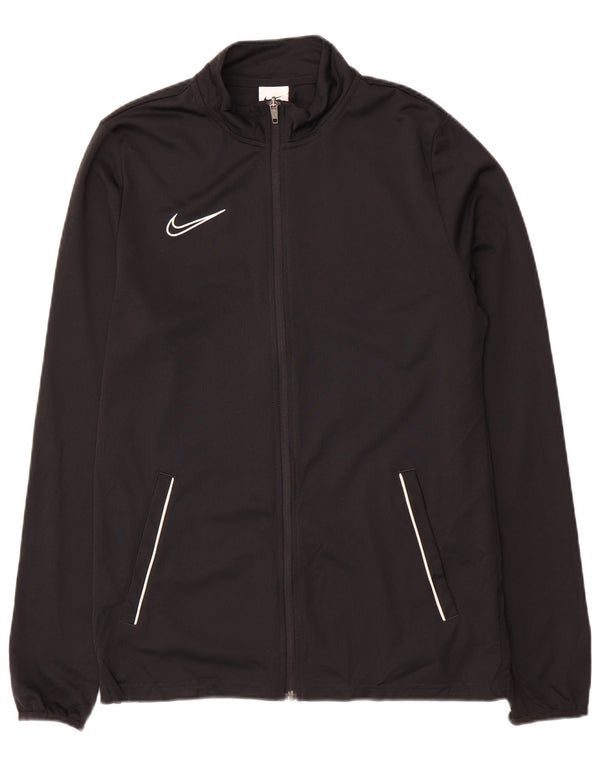 Giacca da tuta da uomo Nike, giacca media, nera, in poliestere