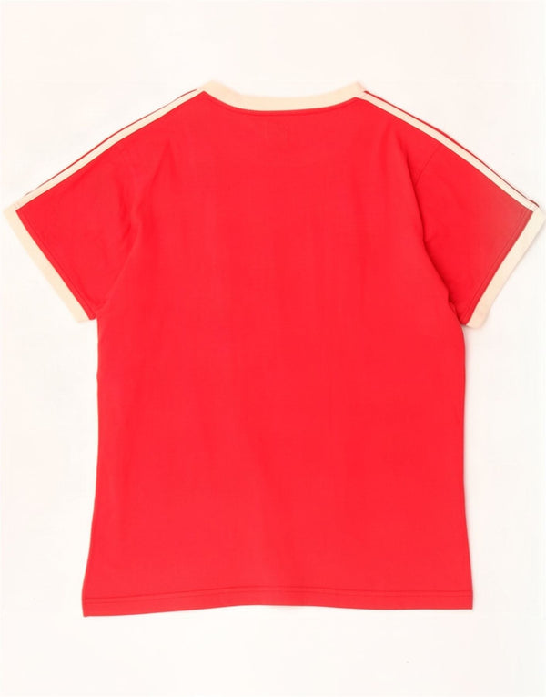 Maglietta da donna Adidas Top UK 18 XL rossa in cotone