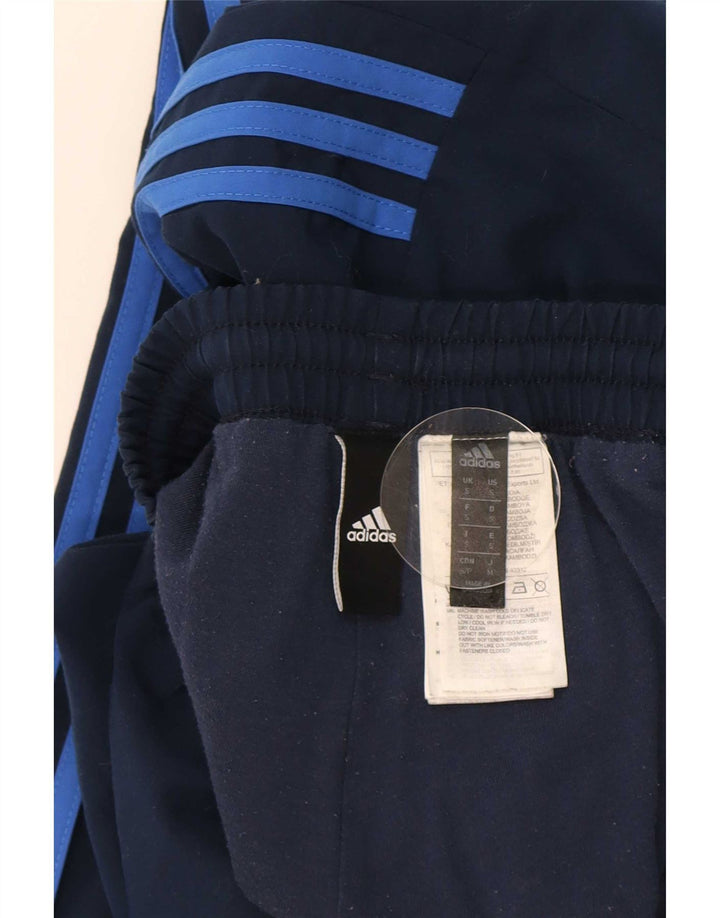 Pantaloni da tuta da uomo Adidas Joggers piccoli in poliestere blu navy