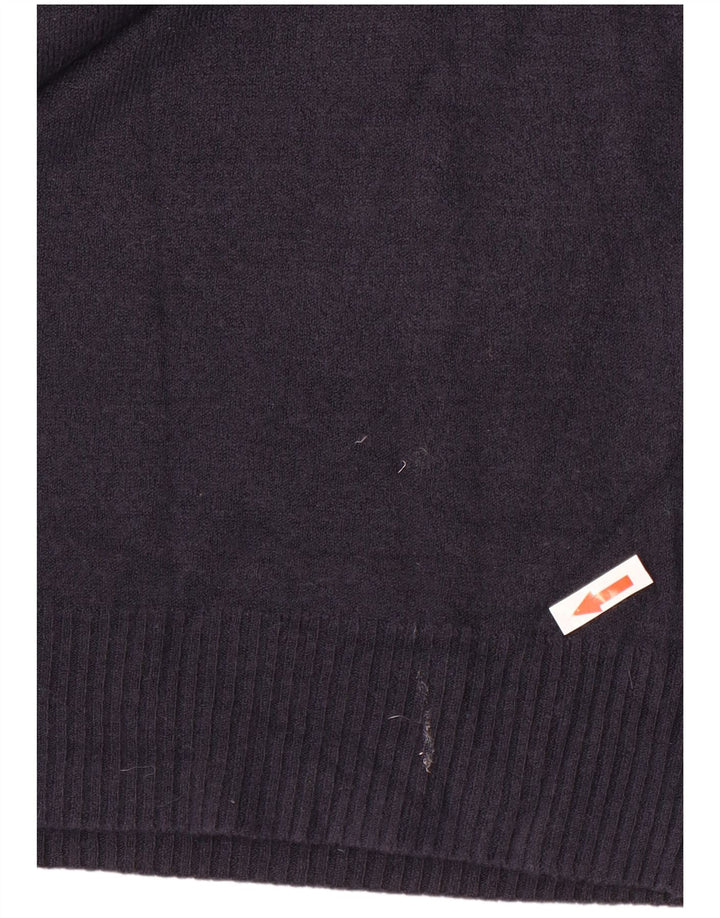 Maglione maglione con scollo a barca da donna Marks & Spencer UK 12 medio blu navy