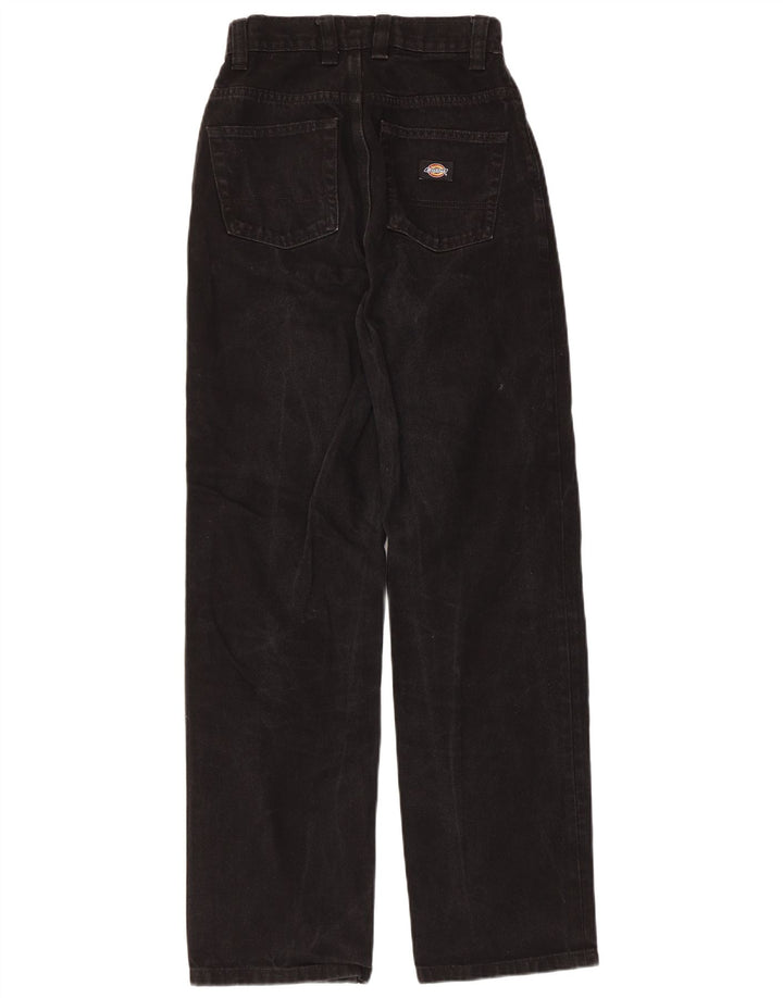 DICKIES Jeans da donna a vita alta W25 L30 cotone nero
