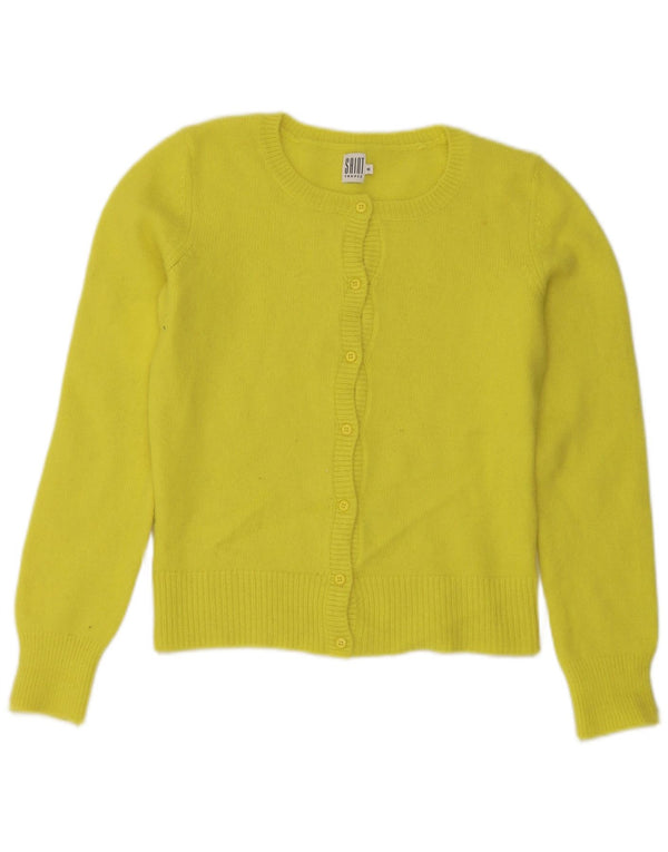 Maglione cardigan da donna Saint Tropez UK 12 Poliammide giallo medio