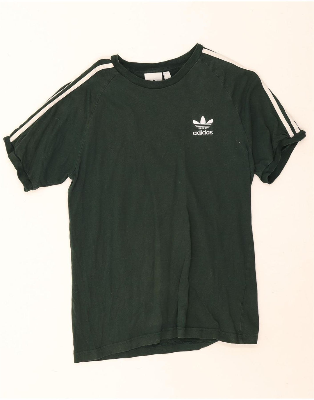 T-shirt da uomo Adidas Top in cotone verde medio