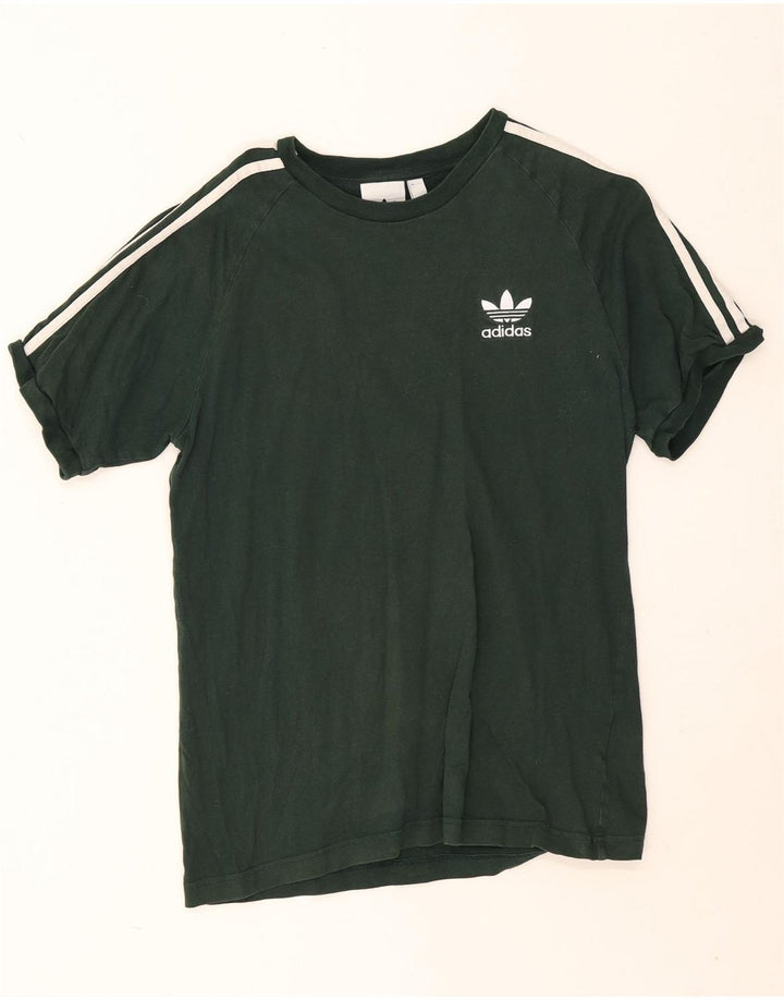 T-shirt da uomo Adidas Top in cotone verde medio