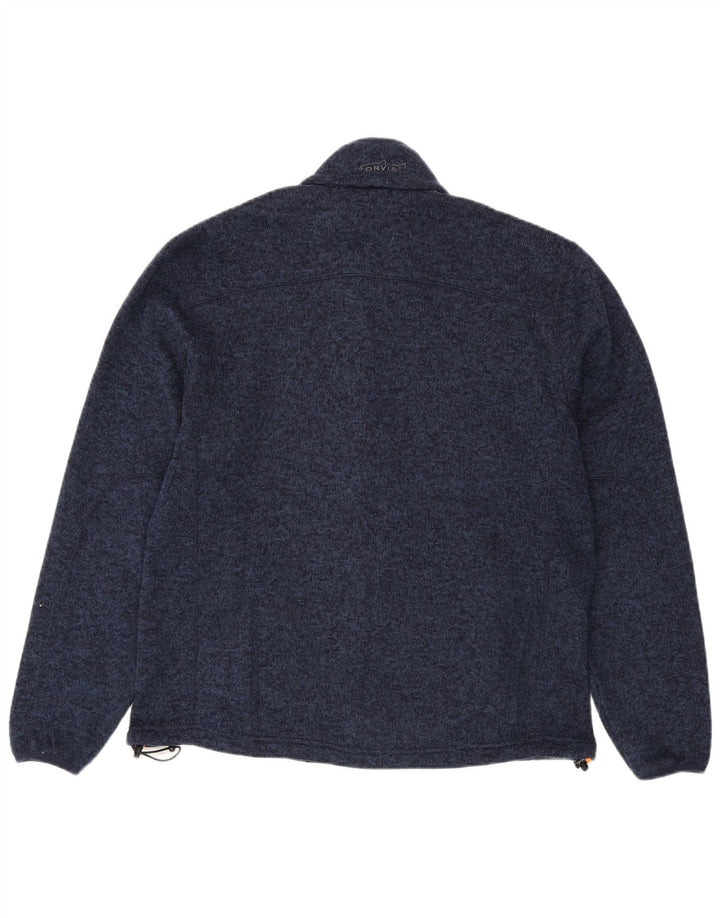 Giacca da ginnastica da uomo Orvis in poliestere chiazzato medio blu navy