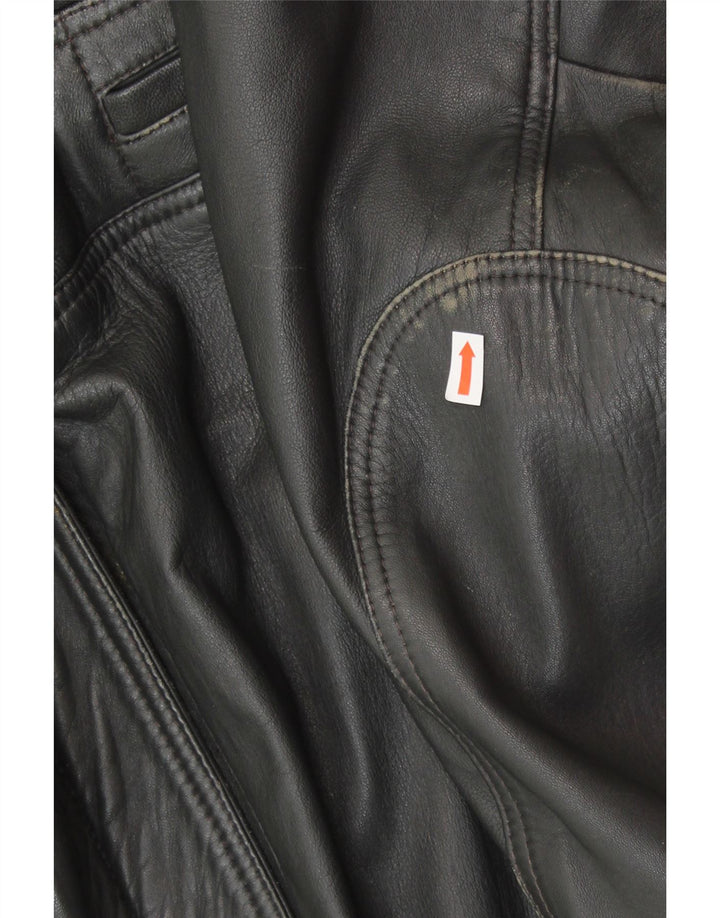 Giacca in pelle da uomo FATIGUE UK 38 Pelle nera media