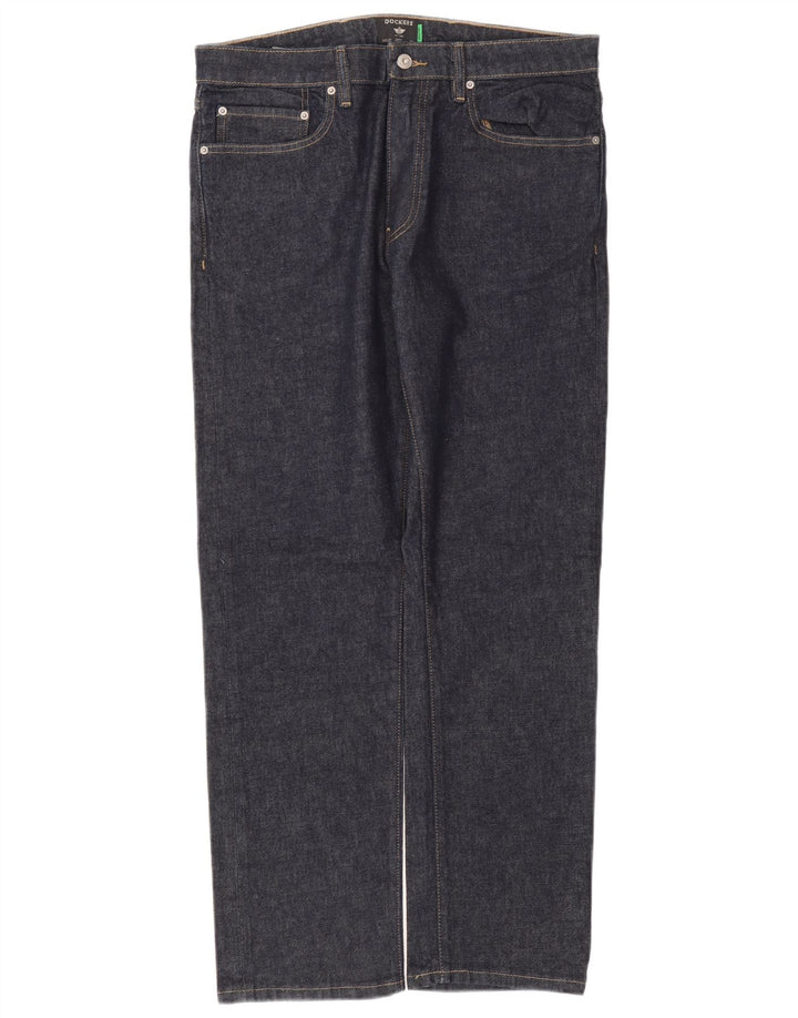 Jeans slim da uomo Dockers W34 L32 cotone blu navy