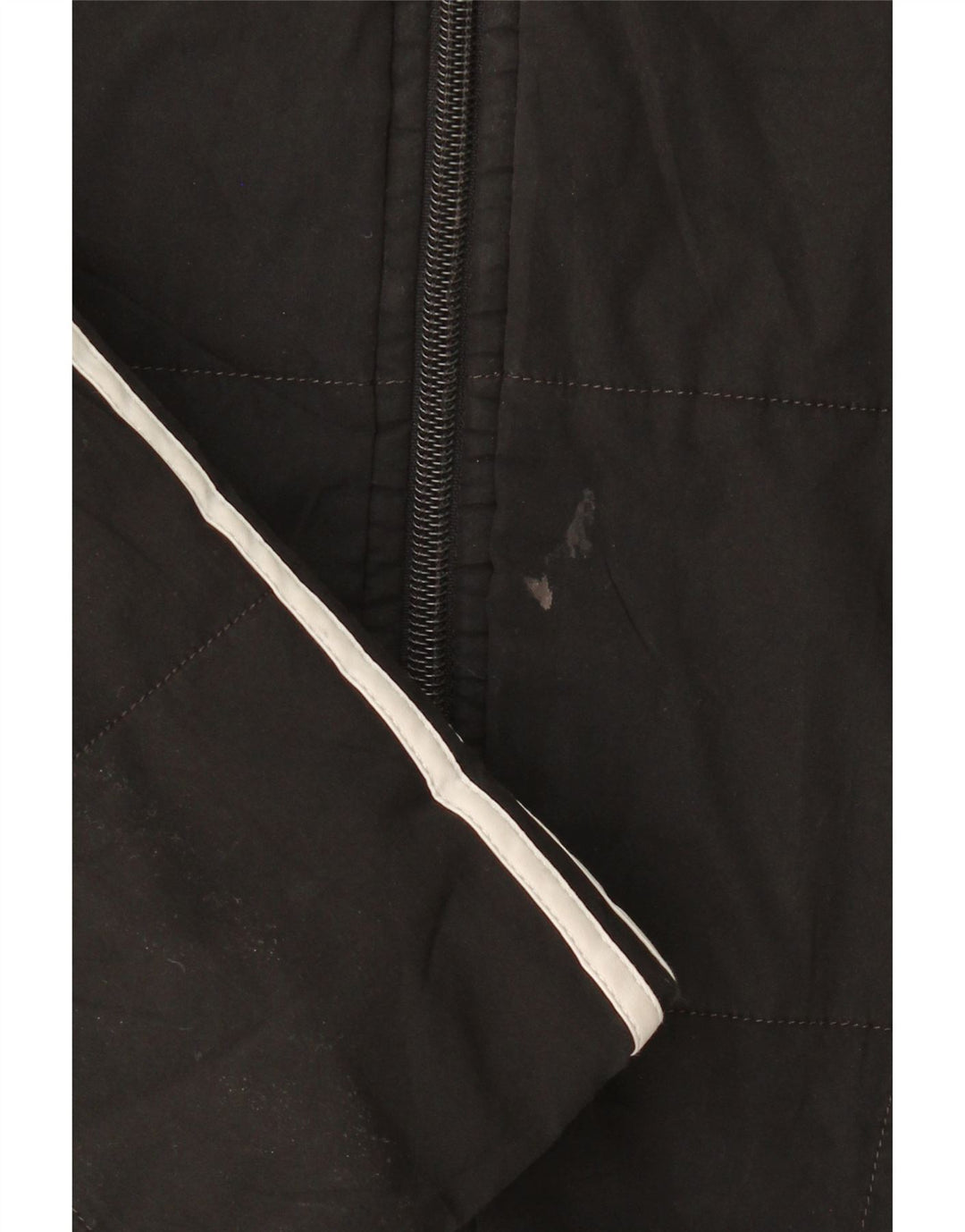 ADIDAS Womens Hooded Windbreaker Jacket UK 14 Medium Black Polyester