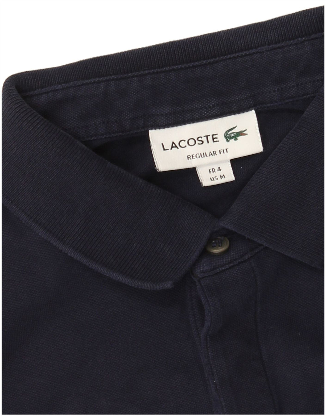Polo Lacoste da uomo vestibilità regolare taglia 4 medio blu navy