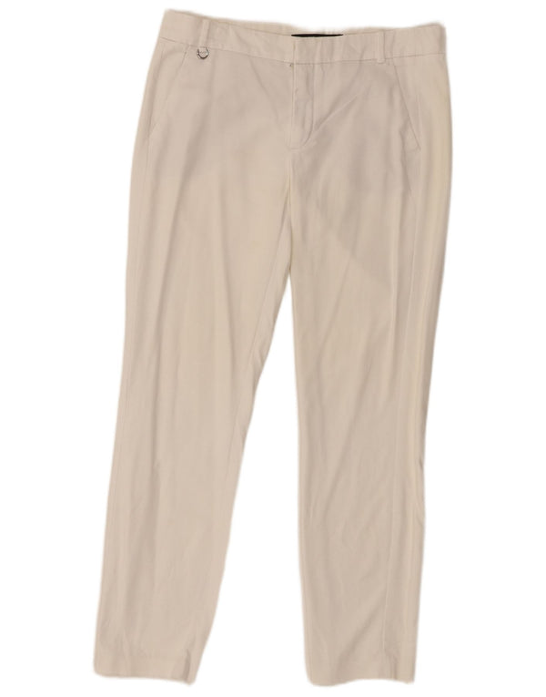 Pantaloni chino slim da donna Zara EU 36 XS W26 L27 Bianco