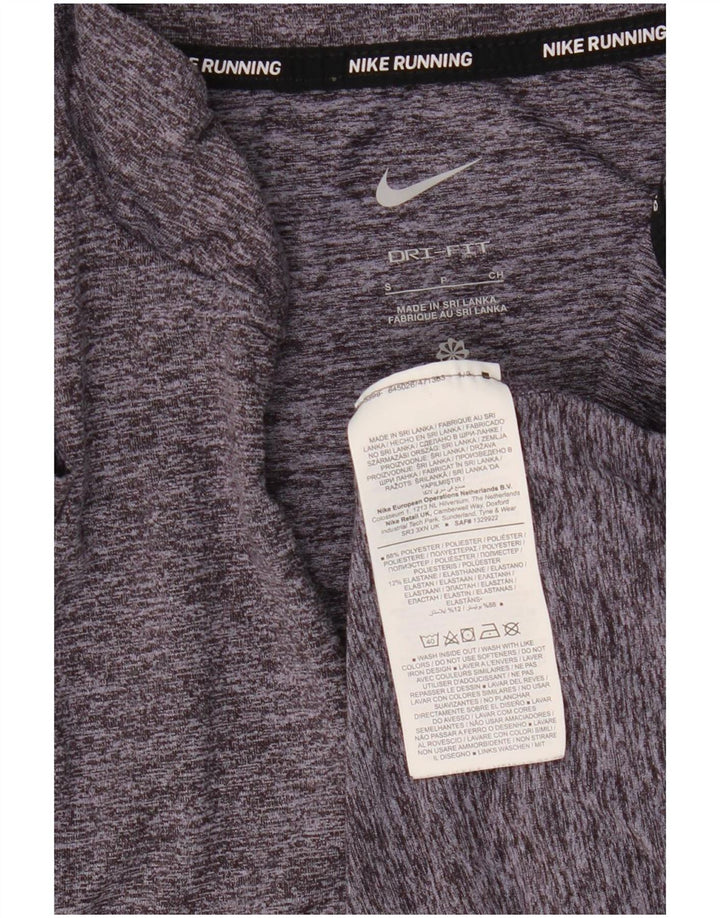 Top della tuta pullover da donna Nike Dri Fit UK 10 piccolo grigio chiazzato