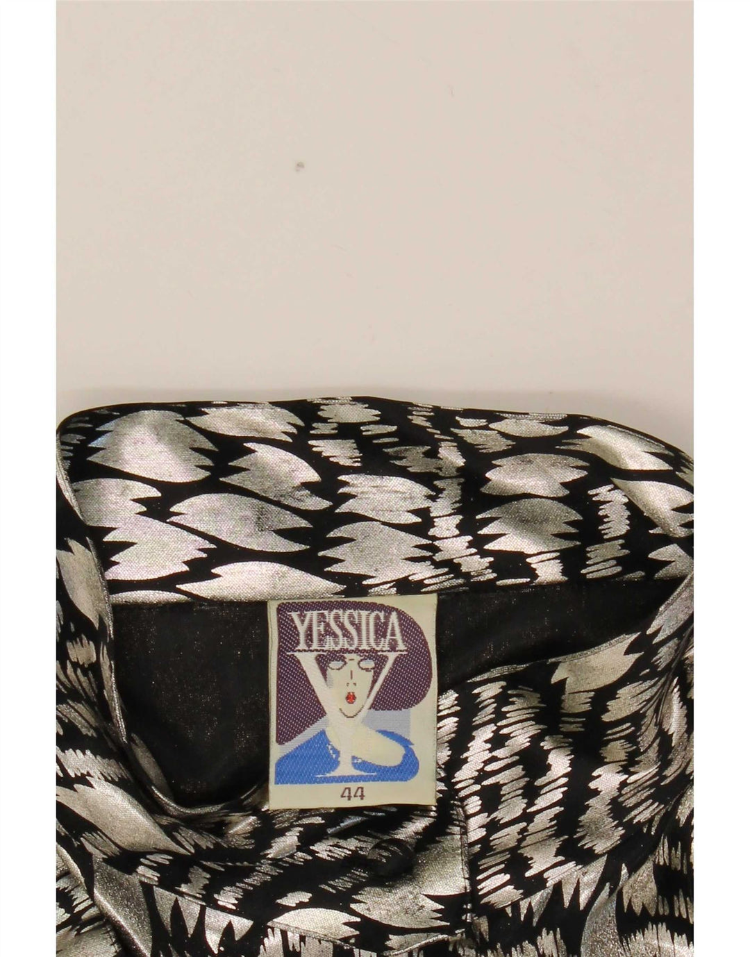 Camicetta da donna Yessica EU 44 XL Argento Poliestere con stampa animalier