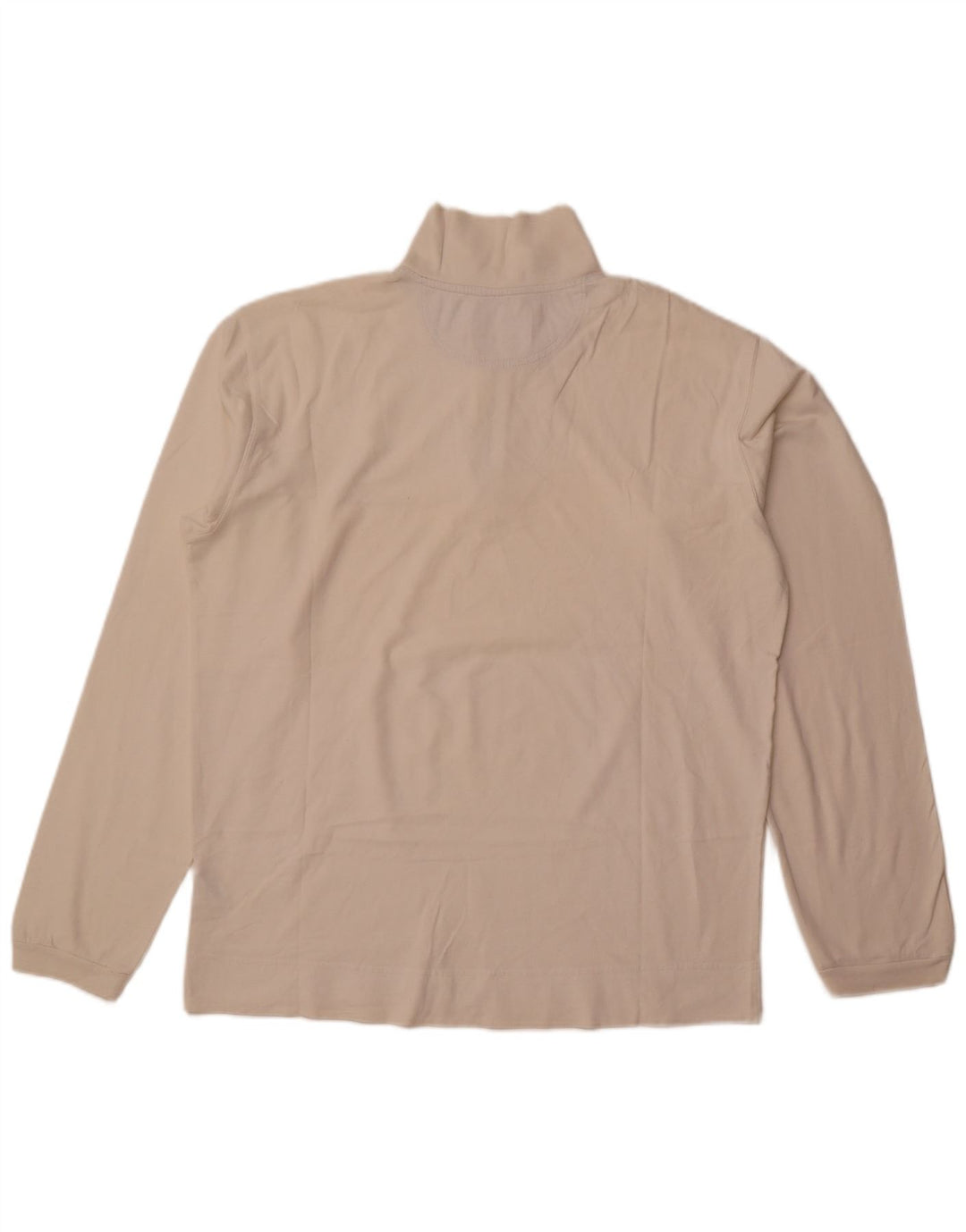 Felpa Champion da uomo con zip e collo, maglione XL, cotone bianco