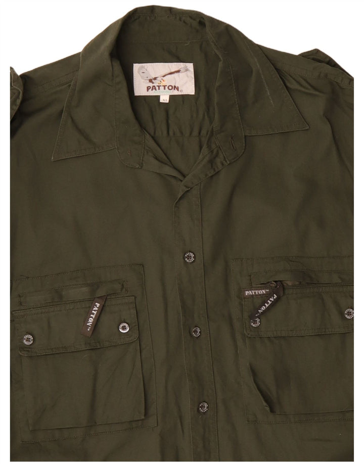 Camicia militare da uomo PATTON XL in cotone kaki