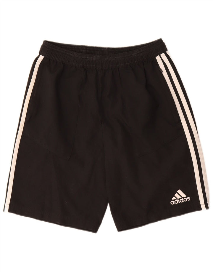 Pantaloncini sportivi Adidas Climalite da ragazzo 13-14 anni in poliestere nero