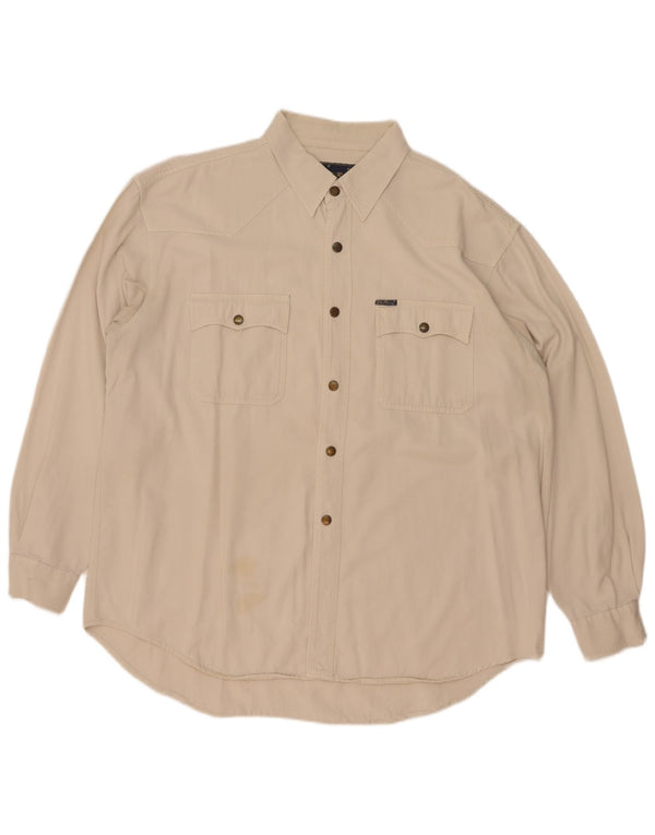 Camicia vintage da uomo 2XL Beige