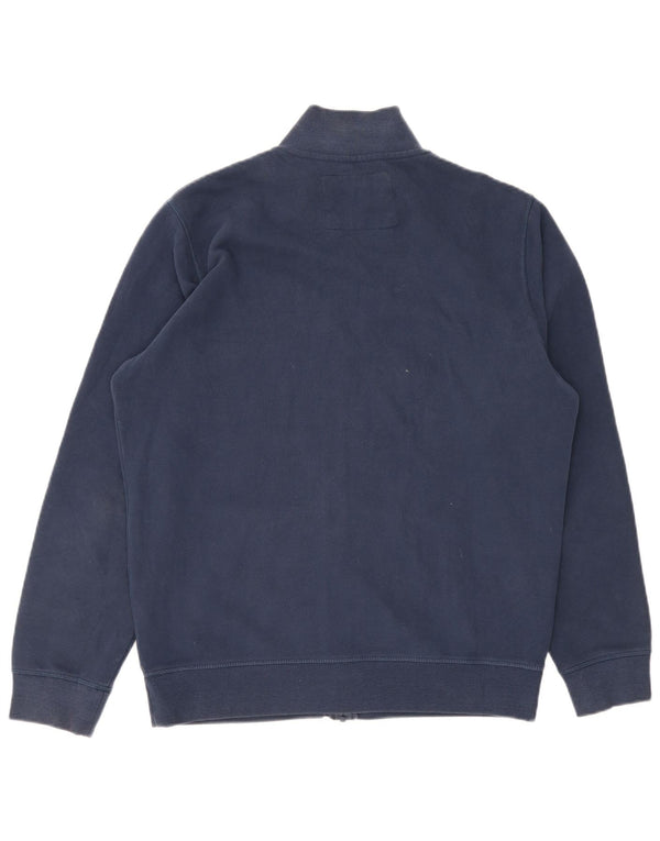Giacca da ginnastica grafica da uomo Napapijri XL in cotone blu navy