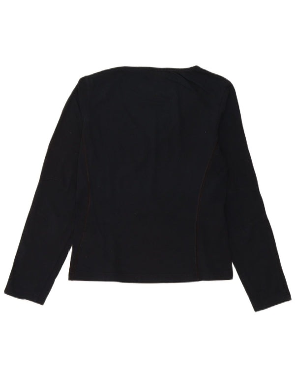 Top da donna a maniche lunghe Champion UK 14 Large in cotone blu navy
