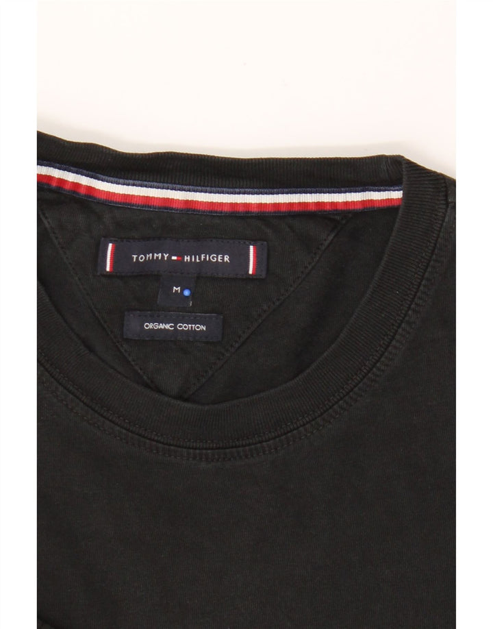 T-shirt da uomo Tommy Hilfiger Top in cotone nero medio
