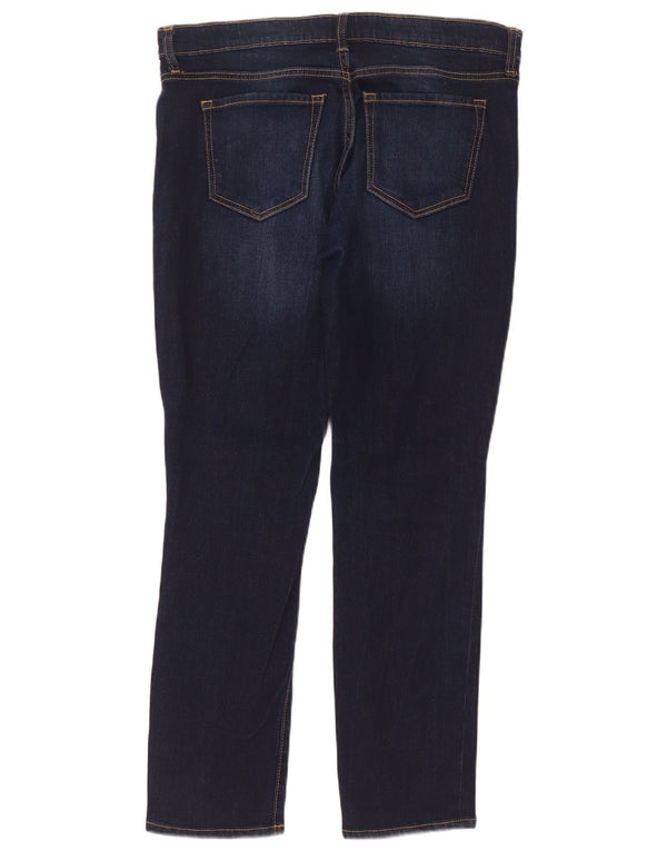 Jeans dritti Droite da donna Gap UK 12 medio W34 L29 cotone blu navy
