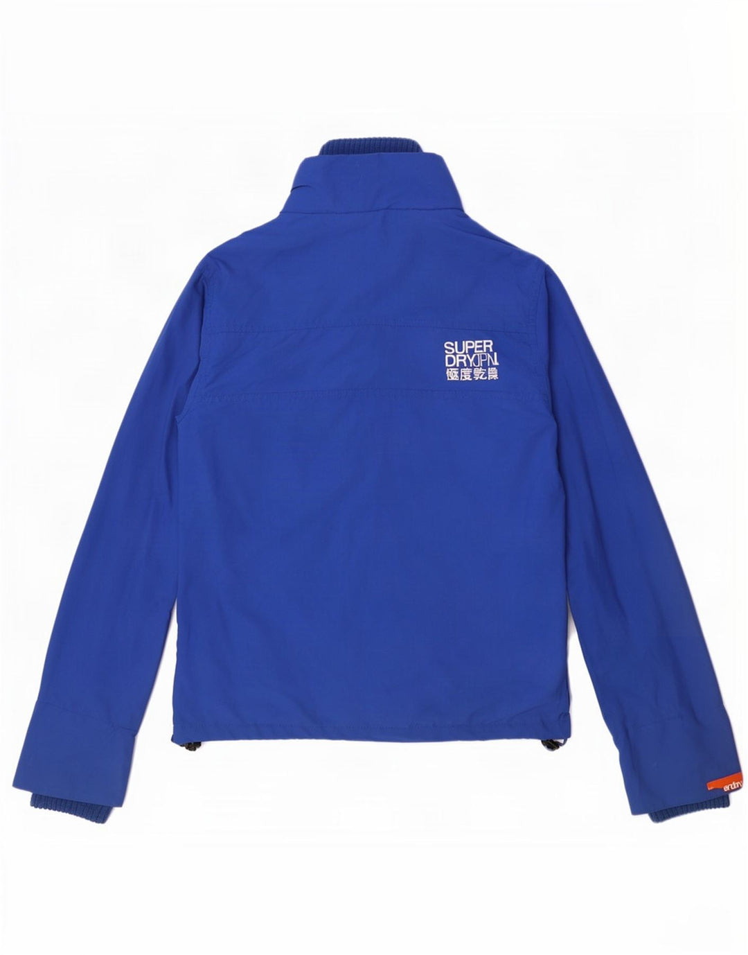 Giacca antipioggia da donna Superdry UK 12 nylon blu medio