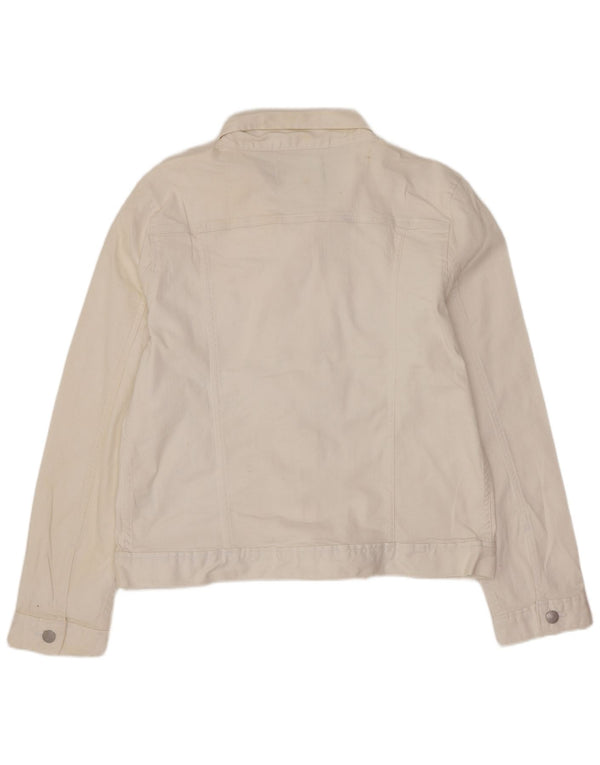 Giacca di jeans da donna Calvin Klein Jeans UK 18 XL cotone bianco